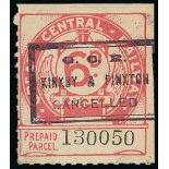 Railways - Great Central Railway. c.1910 Parcel stamps depicting the front of a steam train,