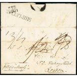 Other Ports - Looe. 1831 Entire letter from Nevis to London "p. Brig Manly", backstamped with "