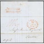 Ship Letters, India Letters & Mobile Boxes - 1838 Entire letter from Mazatlan to Morrison Cryder &