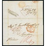 Ship Letters, India Letters & Mobile Boxes - 1839 (Aug 7) Entire letter from Rio de Janeiro to