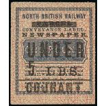 Railways - North British Railway. Collection in a stockbook with Newspaper Parcel Western Section 1d