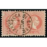 The Austrian Post Office - 1867 Austrian Levant 2s (2), 3s (4), 5s (5, including a pair), 10s (