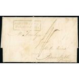 Localities - Falmouth - Missent Mail. 1820-51 Entire letters, covers and entires, comprising 1820