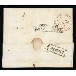 Ship Letters, India Letters & Mobile Boxes - 1825 Entire letter from Cape Town to London paid 2d