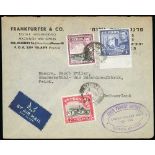 Israel - Interim Period. 1948 Cover from Tel Aviv to Switzerland with Cyprus 2pi, 3pi and 9pi