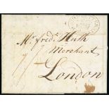 Ship Letters, India Letters & Mobile Boxes - 1814 Entire letter from La Guayra to London with fine