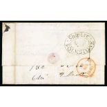 Ship Letters, India Letters & Mobile Boxes - 1840 Entire letter from Montevideo to London "per