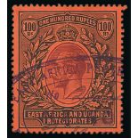 1912-22 King George V Stamps - 1912-21 3c - 100r Stamps fiscally used including both 20r colours,