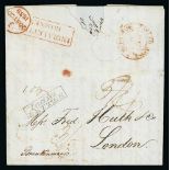 Ship Letters, India Letters & Mobile Boxes - 1839 Entire letter from Port Louis to London per "