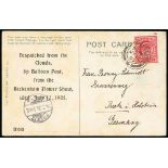 Great Britain - 1905 (July 12) Beckenham Flower Show postcard with the printed message "Despatched