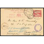 Anglo-Boer War, 1899-1902 - St. Helena - P.O.W Mail. 1901 (Apr 17) St. Helena 1d postal stationery