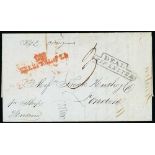 Ship Letters, India Letters & Mobile Boxes - 1840 Entire letter from New Orleans to London