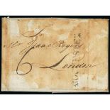 Ship Letters, India Letters & Mobile Boxes - 1791 (Feb 19) Entire letter from Smyrna to London
