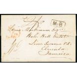 Ship Letters, India Letters & Mobile Boxes - 1847 Entire to "Louis Mackinnon, Haln Hall Estate, Lime