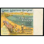 Railways - 1905 (March) Great Western Railway poster postcards, the "Pictorial poster facsimile G.