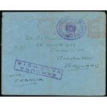 Inter-War Forces Mail, 1919-40 - 1937 (May 5) Cover to England from a British volunteer in the