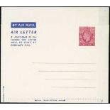 Postal Stationery - 1949 Essay or Proof on ungummed white paper, format AF2 with the edges uncut,