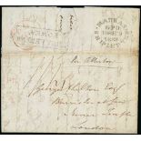 Other Ports - Fowey - India Letter. 1832 Entire letter from Madras to London Per "Alberton"