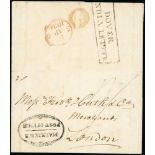 Ship Letters, India Letters & Mobile Boxes - 1834 Entire letter to London with superb oval "