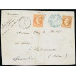 Forerunners & Foreign Post Offices - 1861-1913 Covers and cards (17), fronts (2), unused postal