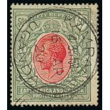 1912-22 King George V Stamps - 1912 50r Dull rose-red and dull greyish green fine used with a