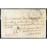 Ship Letters, India Letters & Mobile Boxes - 1804 Entire letter from a missionary at Quincy, USA, to