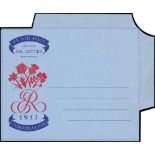 Postal Stationery - Air letter proofs without the stamp, the reverse with the instructions and space