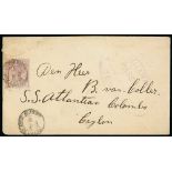 Anglo-Boer War, 1899-1902 - Hospital Ship "Atlantian". 1901 (Mar 31) Censored cover franked 5c