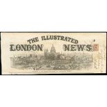 Other Stamps - 1872 (Feb 10) Front page of "The Illustrated London News" posted from Thetford to