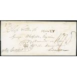 Other Ports - Fowey. 1813 Entire letter from Demerara to London "p. Ship Spectator", endorsed "