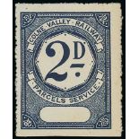 Railways - Colne Valley Railway. c.1884 One Newspaper ½d single and pair, Ewen 1; Parcels Service 1d