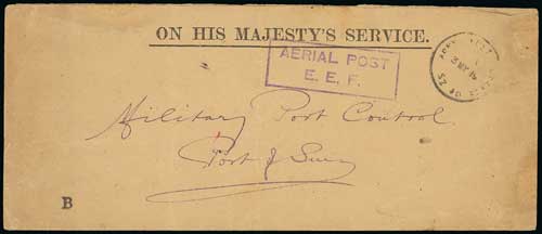 Egypt and Sudan - 1919 (May 3) Long O.H.M.S Cover to "Military Port Control, Port of SueZ" with Army