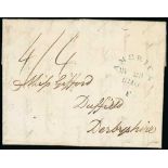 Falmouth Packet Handstamps - America/F. 1809-10 Entire letters both with dated "AMERICA / F" in