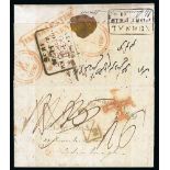 Ship Letters, India Letters & Mobile Boxes - 1836 Entire letter from India to Edinburgh with