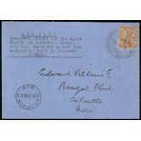 Great Britain - 1926 (Dec 27) Cover to Calcutta, carried on the Air Ministry Survey Flight (with