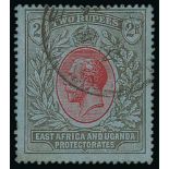 1912-22 King George V Stamps - 2r, 3r and 5r Used, the 2r with one short perf at left, otherwise