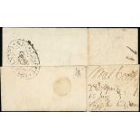 - 1815 (April 28) Entire letter to Edinburgh "p. Fanny" with oval "SHIP LETTER / PORT GLASGOW"
