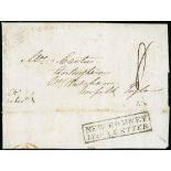 Ship Letters, India Letters & Mobile Boxes - 1849 Entire letter from Mauritius to Bordeaux with a