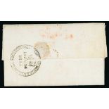 Ship Letters, India Letters & Mobile Boxes - 1815 (June 13) Entire letter to Havre prepaid 1/2