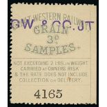 Railways - Great Western & Great Central Joint Committee. G.W.R Issues handstamped "G.W. & G.C.