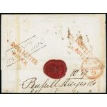 Ship Letters, India Letters & Mobile Boxes - 1839 (May 3) Entire from Manila to London "per John