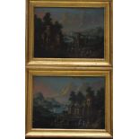 Marc Baets (Antwerp, before 1693-till after 1700), Pair of paintings with farmers in landscape by