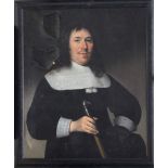 Nicolaes Eliasz Pickenoy (1588-1655)-school of, Portrait of a gentleman with white neck and arm rope
