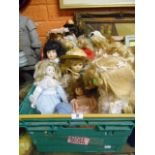 A Box of Porcelain Dolls.