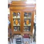 An Edwardian Mahogany and Inlaid Display Cabinet.