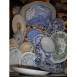 A Box of 19th Century & Later Plates.