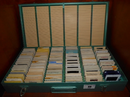 A Case Containing Colourful Slides, Three Modern Picture Frames & a Retro Coffee Pot. - Image 3 of 3