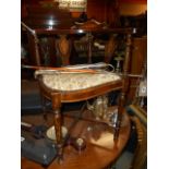 An Edwardian Mahogany & Inlaid Corner Chair.