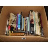 Two Boxes of Books including The Scallop, 19th century ledgers etc.