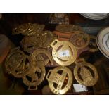 A Quantity of Named Horse Brasses.